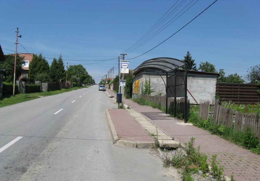 Autobusová zastávka Perešská