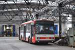 trolejbus 3238 v době odstavení v hale vozovny Husovice