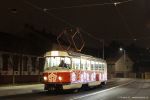 Svítící vánoční tramvaj v novém provedení