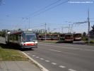 Trolejbus 3601 během obratu ve smyčce Novolíšeňská