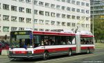 Trolejbus 3605 na lince x25 dne 7. 9. 2004 (ulice Kounicova)