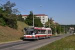 Trolejbus 3605 na lince 37 dne 19. 5. 2022 (ulice Libušina třída)