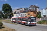 Retro trolejbus Škoda 22Tr během sezónního provozu na lince 25